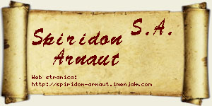 Spiridon Arnaut vizit kartica